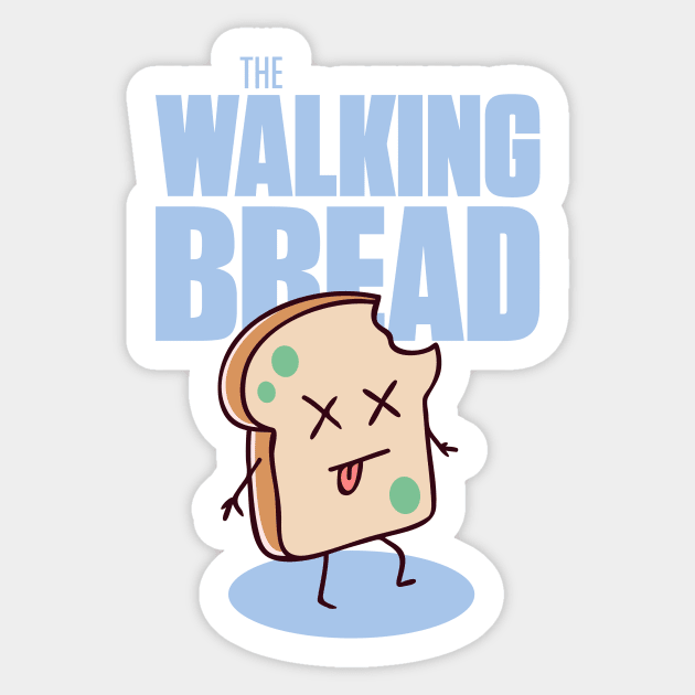 The Walking Bread Sticker by Chocolona